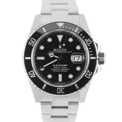 ROLEX SUBMARINER DATE STAINLESS STEEL BLACK 41MM 126610LN OYSTER WATCH