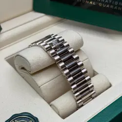 Rolex Day-Date 40 NEW 2025 Meteorite Baguette Diamond White Gold President