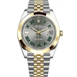 ROLEX DATEJUST 41, 126303, STEEL & YELLOW GOLD, SLATE ROMAN, JUBILEE BRACELET