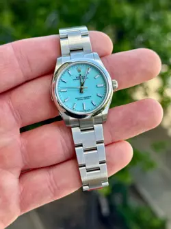 2025 ROLEX OP 26MM 277200 'TIFFANY' BLUE DIAL 31MM W/ BOX & PAPERS (STICKERS)