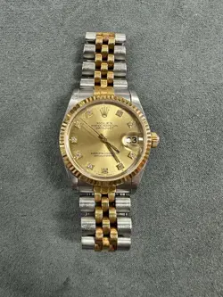 ROLEX DATEJUST 68273 31 MIDSIZE DIAMOND DIAL LADIES WATCH