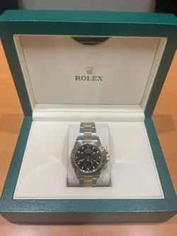 ROLEX DAYTONA 116503 BLACK DIAL TWO-TONE CHRONOGRAPH OYSTER BAND 2019 UNPOLISHED