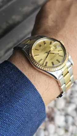 VINTAGE ROLEX OYSTER PERPETUAL 15053 MEN'S AUTOMATIC WATCH 1981