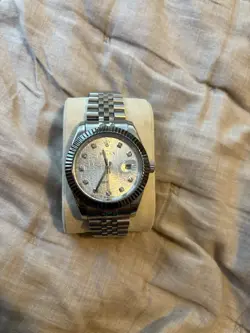 ROLEX MEN'S DATEJUST OYSTER WATCH SILVER