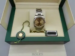 ROLEX OYSTER PERPETUAL 114200 STAINLESS OYSTER BRACELET CHAMPAGNE GRAPE FULL SET