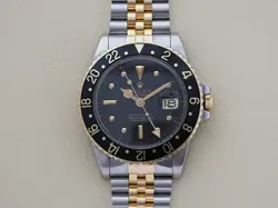 ROLEX GMT MASTER 1675/3 BLACK NIPPLE DIAL BOX PAPERS 1979 BOX PAPERS BILL