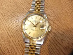 ROLEX DATEJUST TWO-TONE CHAMPAGNE DIAL 16013 TO216293