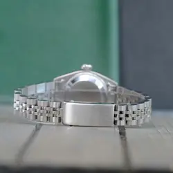 Rolex Datejust Ladies Stainless Steel Watch Blue Mother of Pearl w/ Diamonds