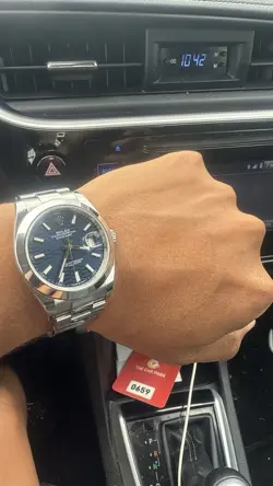 ROLEX DATEJUST BLUE MEN'S WATCH - 126300 MOTIF DIAL