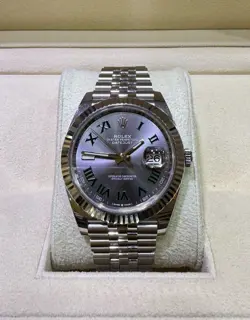 ROLEX DATEJUST 41 126334 JUBILEE WIMBLEDON DIAL WATCH 2023 FULL SET