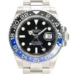 USED ROLEX GMT MASTER 2 116710BLNR BLACK CASE: 40MM MEN'S WATCH #1025015