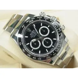ROLEX DAYTONA 126500LN BLACK DIAL 40MM STAINLESS STEEL AUTOMATIC MEN'S WATCH