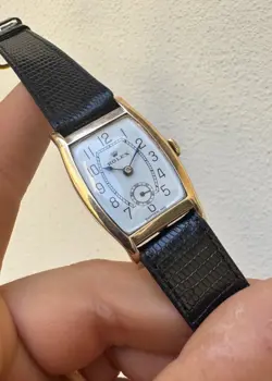 ROLEX VINTAGE YELLOW GOLD CASE 375 MANUAL WINDING