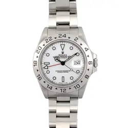 ROLEX 16570 EXPLORER II POLAR WHITE TRITINOVA DIAL 40MM 1997