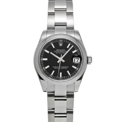 ROLEX DATEJUST 178240 BLACK WATCH 674188