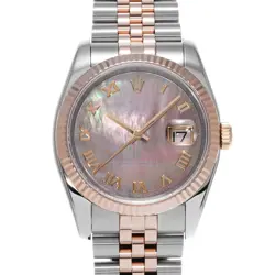 ROLEX DATEJUST 36 116231NR BLACK SHELL WATCH 676805