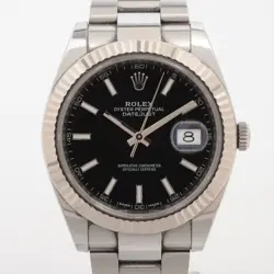 ROLEX DATEJUST 126334 SS×WG SS AT BLACK DIAL 1 EXTRA LINK