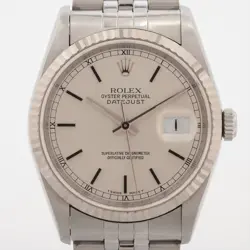 ROLEX DATEJUST 16234 SS×WG SS AT SILVER-FACE 3 EXTRA LINKS