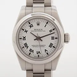 ROLEX OYSTER PERPETUAL 176200 SS SS AT WHITE DIAL 2 EXTRA LINKS