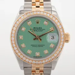 ROLEX DATEJUST 279383RBR SS×YG SS×YG AT MINT GREEN DIAL