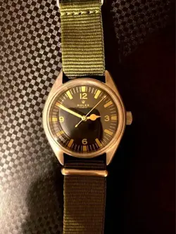 ROLEX MILITARY AUTOMATIC VINTAGE VIETNAM WAR WATCH WORKING MECHANICAL JUNK ITEM
