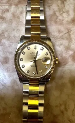 2004 Rolex Men's Datejust 36mm With Diamond Dial Excellent Condition!