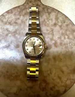 2004 Rolex Men's Datejust 36mm With Diamond Dial Excellent Condition!