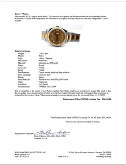 2004 Rolex Men's Datejust 36mm With Diamond Dial Excellent Condition!