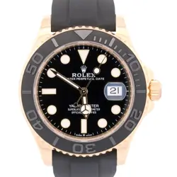 2022 PAPERS ROLEX YACHT-MASTER 18K YELLOW GOLD OYSTERFLEX 42MM 226658 WATCH BOX