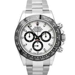PAPERS ROLEX DAYTONA COSMOGRAPH PANDA CERAMIC WHITE STEEL 40MM 116500 LN BOX