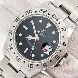 ROLEX EXPLORER II 40MM BLACK DIAL STEEL OYSTER WATCH 16570