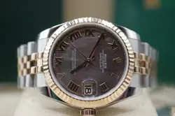 ROLEX DATEJUST EVEROSE BLACK TAHITIAN MOP ROMAN DIAL LADIES 31MM WATCH 178271