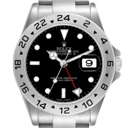ROLEX EXPLORER II BLACK DIAL PARACHROM HAIRSPRING MENS WATCH 16570 BOX CARD