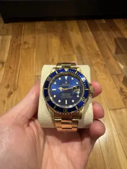 ROLEX SUBMARINER BLUE MEN'S WATCH 16618
