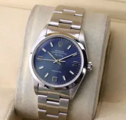 2005 ROLEX AIR-KING 14000M BLUE EXPLORER DIAL 34MM