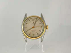 Rolex 6084 Oyster Perpetual 34mm Ivory Dial Men's Watch TT NEEDS SERVICE #WI197