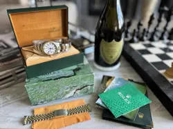 ROLEX DATEJUST 36MM + 2 BANDS, OYSTER PERPETUAL TWO-TONE WATCH WITH DIAMONDS