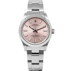 ROLEX OYSTER PERPETUAL 31, 277200, STEEL, LIGHT PINK DIAL, OYSTER BRACELET