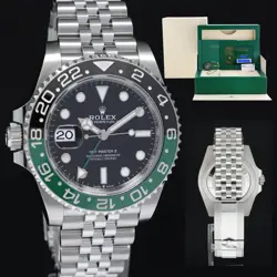 2023 NEW PAPERS ROLEX GMT-MASTER II 126720 SPRITE GREEN BLACK JUBILEE STEEL