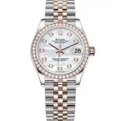 ROLEX DATEJUST 31, 278381RBR, STEEL & ROSE GOLD, MOTHER OF PEARL DIAMOND, JUB...