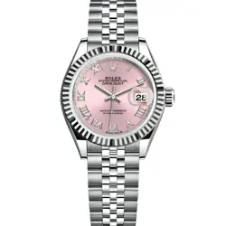 ROLEX LADY-DATEJUST 28, 279174, STEEL & WHITE GOLD, PINK ROMAN, JUBILEE BRACELET