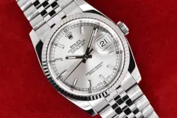 2013 ROLEX DATEJUST 36MM STAINLESS STEEL JUBILEE SILVER STICK DIAL 116234 FS