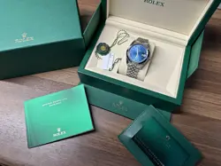 2025 BRAND NEW ROLEX DATEJUST 41 126300 BLUE ROMAN DIAL STEEL BEZEL JUBILEE