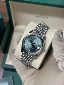ROLEX 126200 DATEJUST 36 NEW 2025 MINT GREEN DIAL STAINLESS STEEL JUBILEE