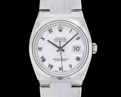ROLEX OYSTERQUARTZ 17000 WHITE ROMAN DIAL SS C. 1983
