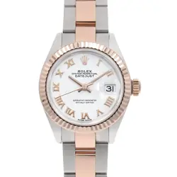 ROLEX DATEJUST 279171 WHITE ROMAN 3 ROW OYSTER BRACELET RANDOM NUMBER SECOND...