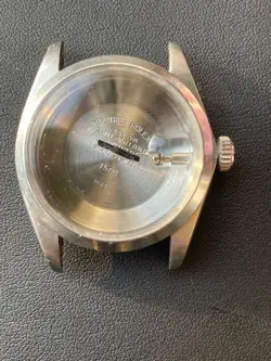 GENUINE ROLEX 1500 CASE W/ 600 CROWN & STEM ORIGINAL PARTS FOR REPAIR JAPAN