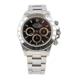 ROLEX DAYTONA 16520 BLACK PATRIZZI DIAL STAINLESS STEEL 40MM MEN'S WATCH 1994
