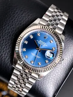 ROLEX DATEJUST 41 126334 FACTORY BLUE DIAMOND DIAL JUBILEE 2024 - SERIAL CHECKED