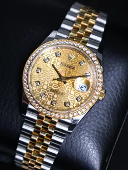 ROLEX DATEJUST 36 126283RBR ANNIVERSARY FACTORY DIAMOND DIAL AND BEZEL